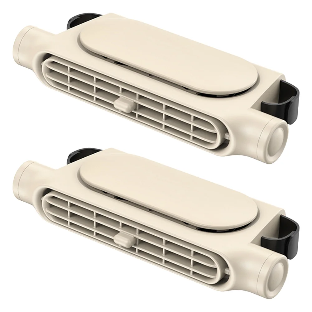 2 قطعة مسند رأس المقعد الخلفي للسيارة مروحة تبريد 3 سرعات قابلة للتعديل مثبتة على السيارة مروحة تبريد خلفية ملحقات السيارة الداخلية