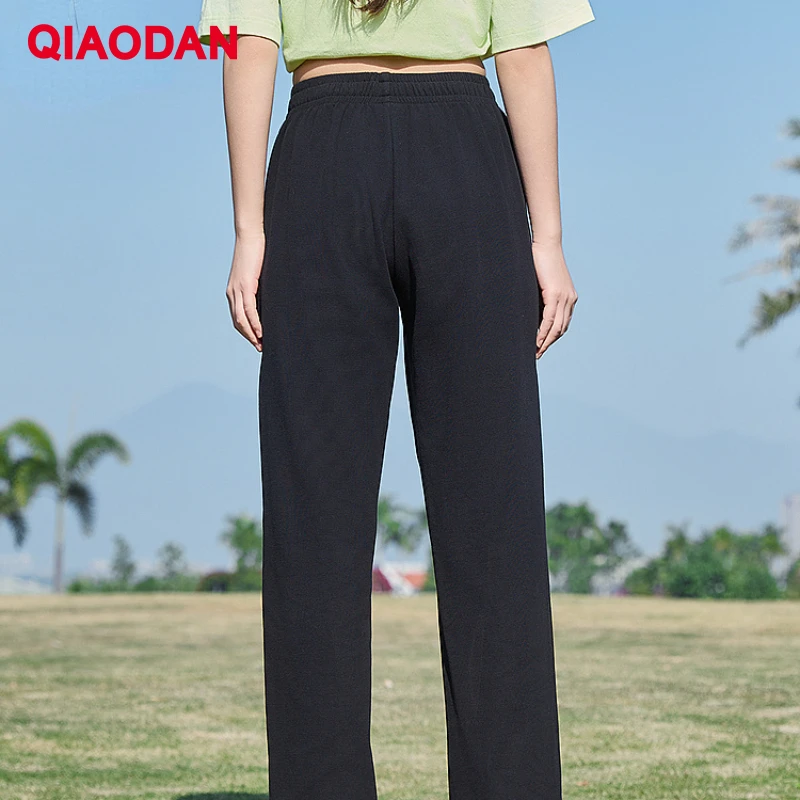 QIAODAN النساء Sweatpants 2025 الخريف مريحة خفيفة الوزن تنفس عالية الجودة المدرب سراويل غير رسمية في الهواء الطلق XKL22241982 #4