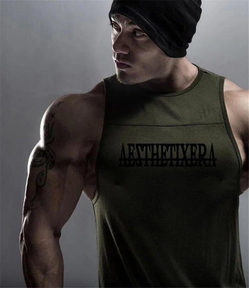 

Хлопковые мужские рубашки для тренировок с мышцами, летние майки без рукавов для тренажерного зала, бодибилдинга, одежда для фитнеса, дышащие свободные майки