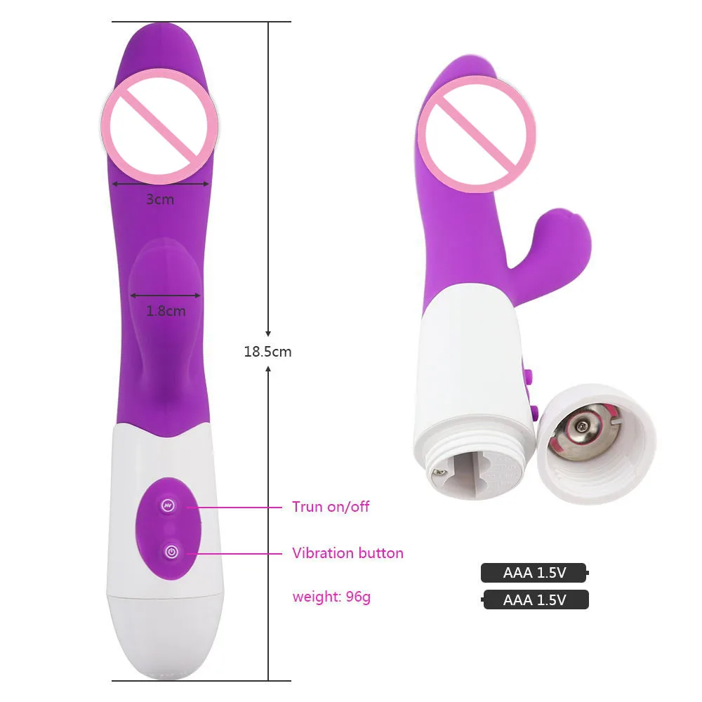 Rechargeable Dildos AV Vibrator Dual Vibration G Spot Vagina Massager for Women Sex Toys strong Stimulation Clitoris Masturbator