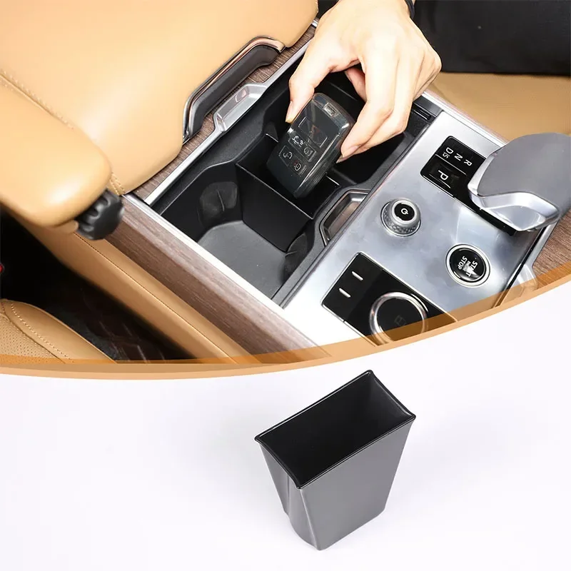 

Для Land Rover Range Rover Sport/Vogue 2023+ черный ABS-дивайнер для центральной консоли с подстаканником и отсеком для ключей, аксессуары для интерьера автомобиля