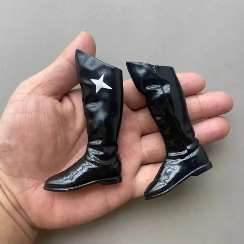 1/6 Scale Soldier Trendy Long Boots Japan Style Soft Rubber Hollow Shoes Model Fit for 12inch Action Figure Medicom Dolls