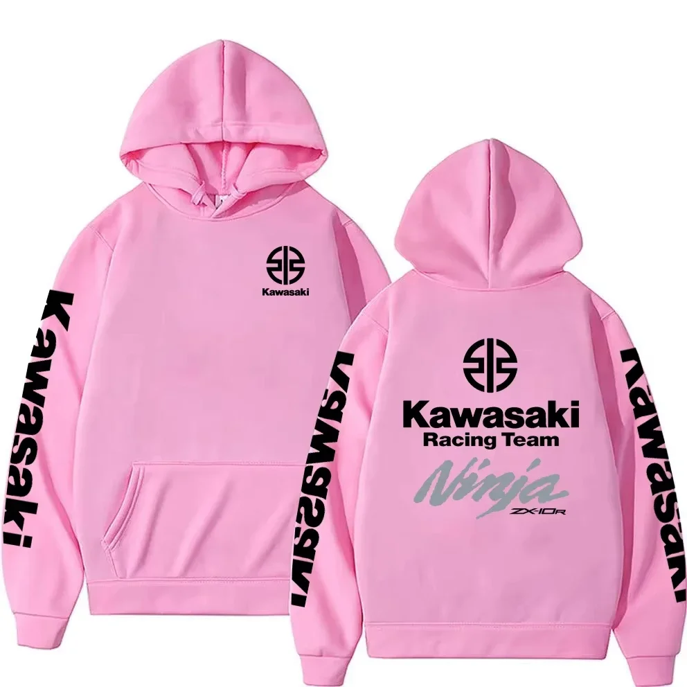 

Kawasaki women's casual fashion sweater couple street sports jacket ninja ZX-10R men's new hooded sportswear fashionable