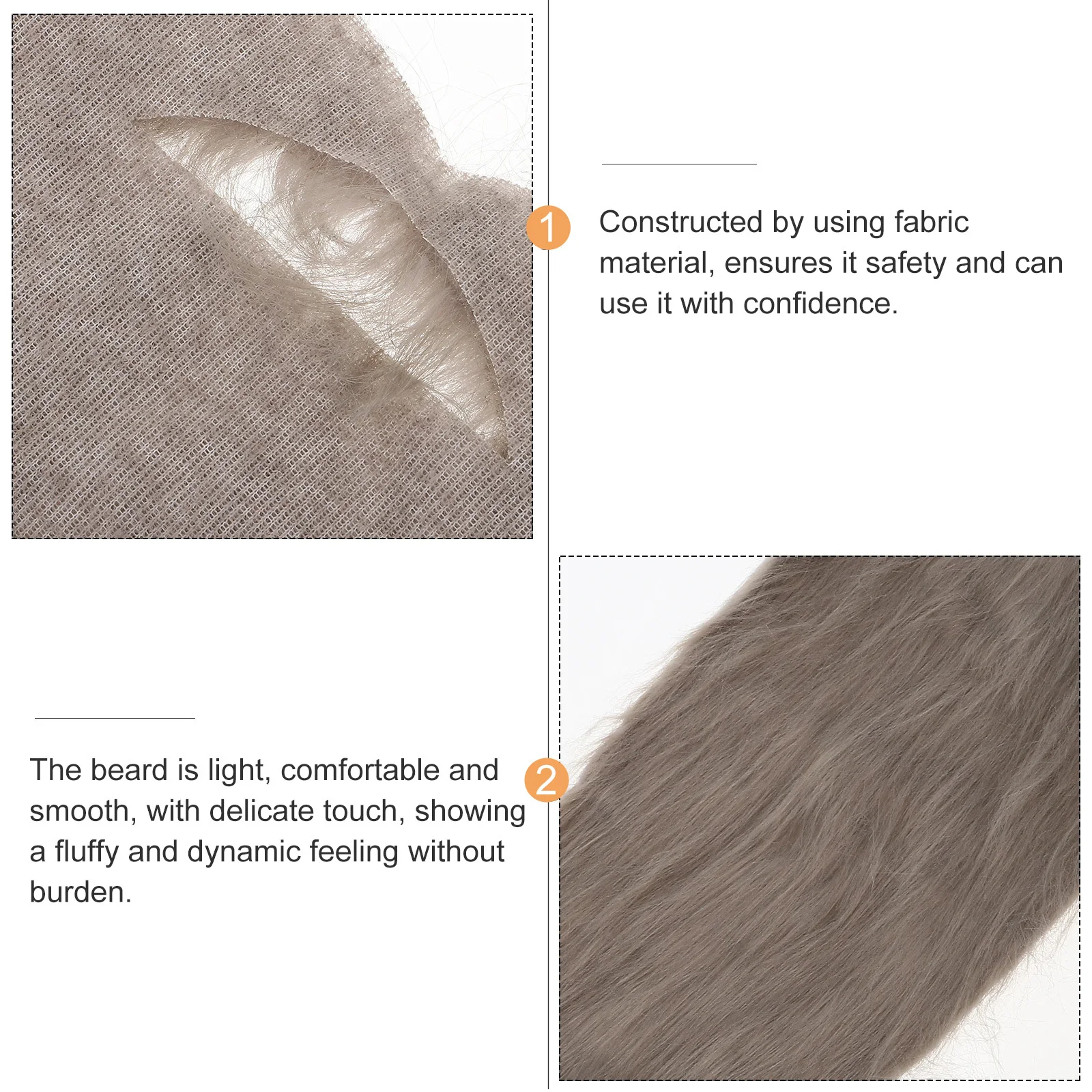 

1pc Long Fake Beard Costume For Men Kids Funny Dress-Up Facial Hair Party Cosplay Masquerade Decor Fake Mustache Beard