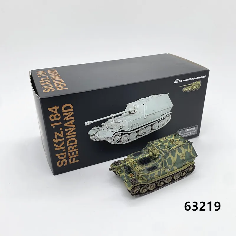 Tank Model 1/72 Scale WW2 German Sd.Kfz.184 Ferdinand 63219 Military Weapon Collection Ground Power Soldier Action Figures