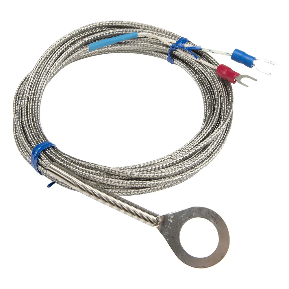 FTARR01 K E type 4m metal screening cable 5mm 6mm 8mm 12mm 14mm diameter hole ring head thermocouple