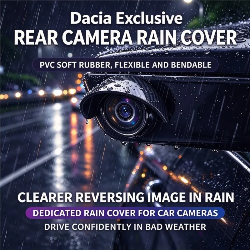 PVC Car Rear View Camera Rain Visor Hood Waterproof Protective Cover For Dacia Duster Logan Sandero Lodgy Dokker Stepway Mcv 2 S