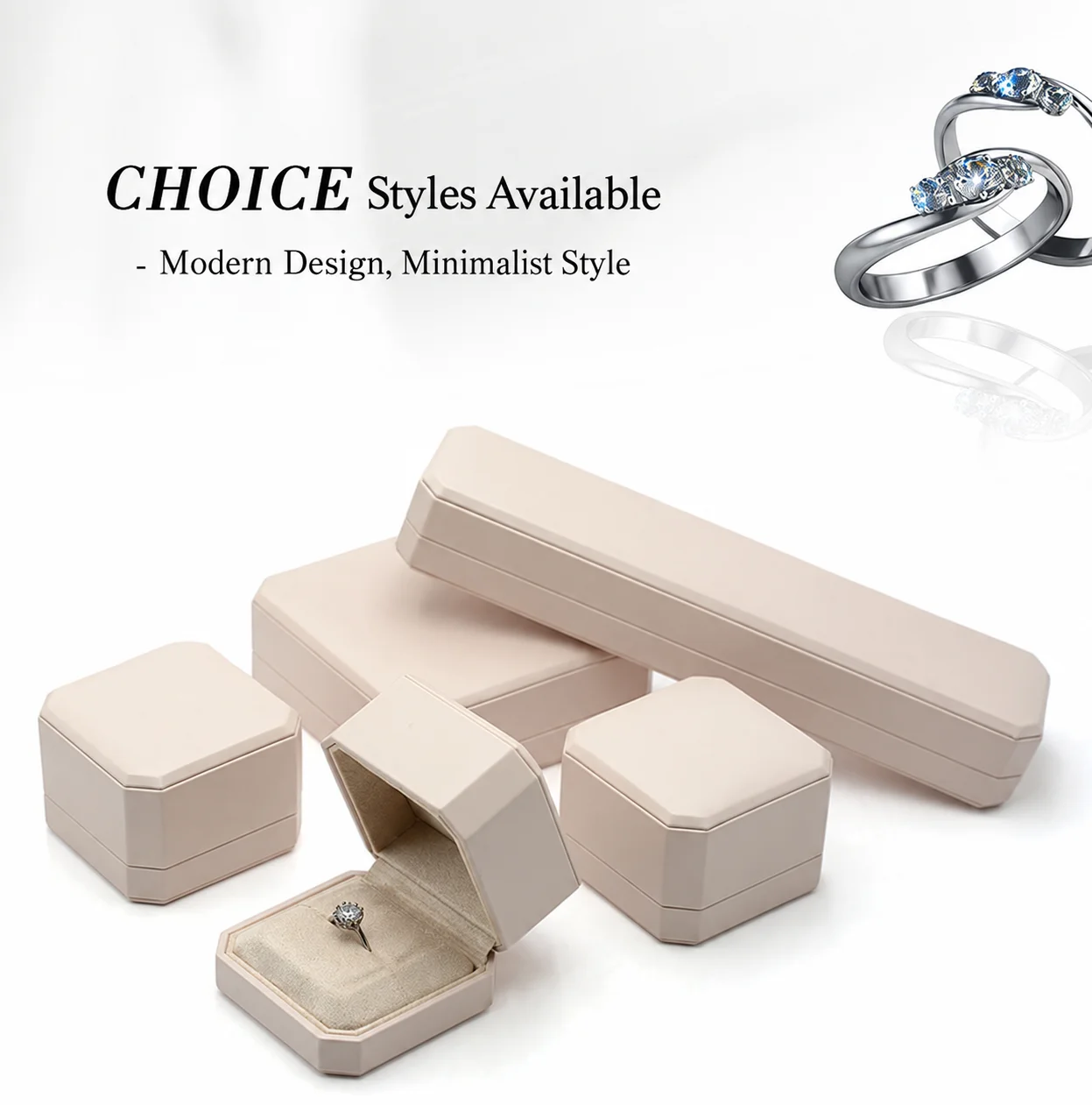 Long Necklace Box Octagonal Octagonal Jewelry Box Bracelet Box Elegant For Jewelry Counter Displays Anniversary Gifts Home