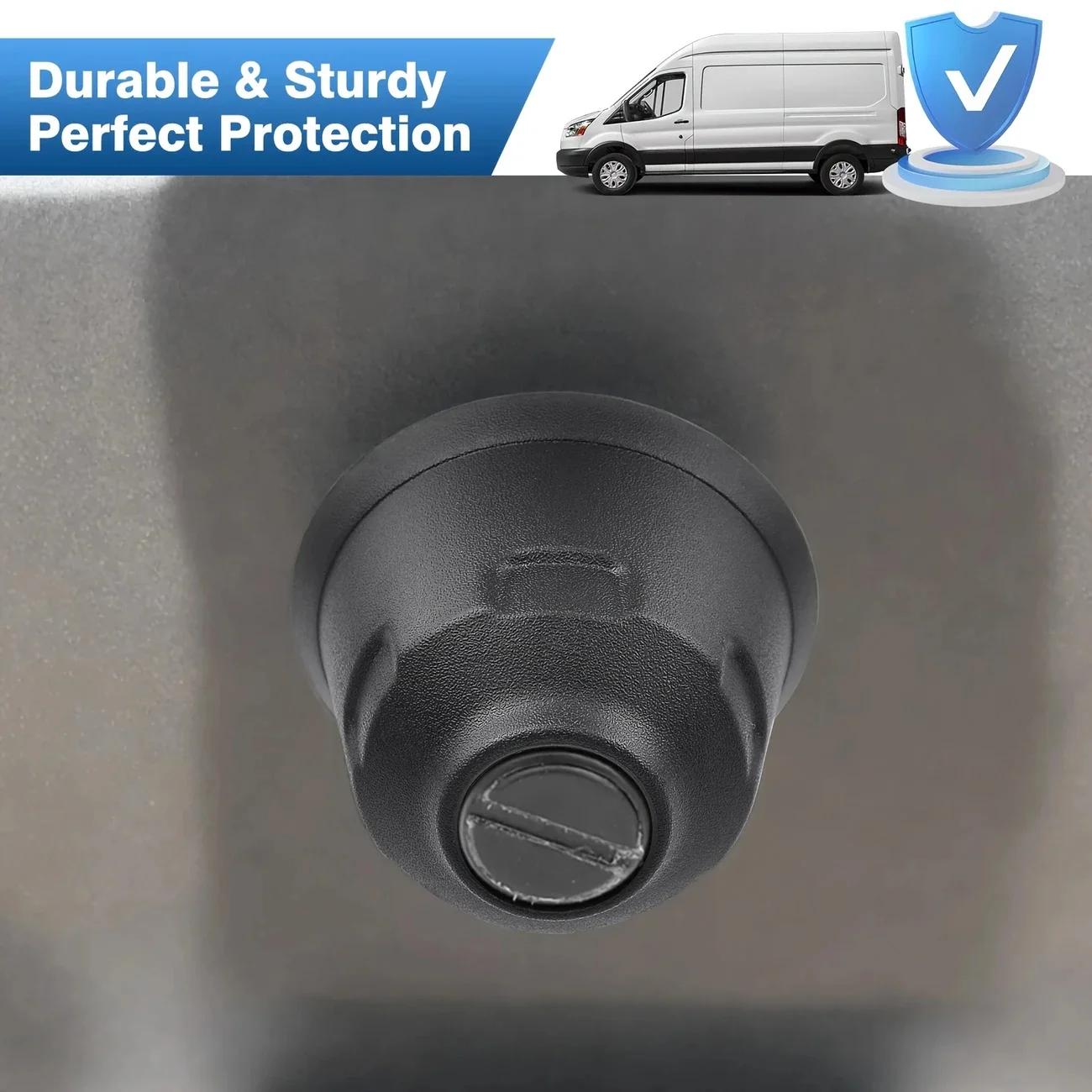 1PC  For Ford Transit MK8 2014+ Rear Door Stop Magnet Cover Durable Plastic Ergonomic Design Vehicle Door Protection 1857658