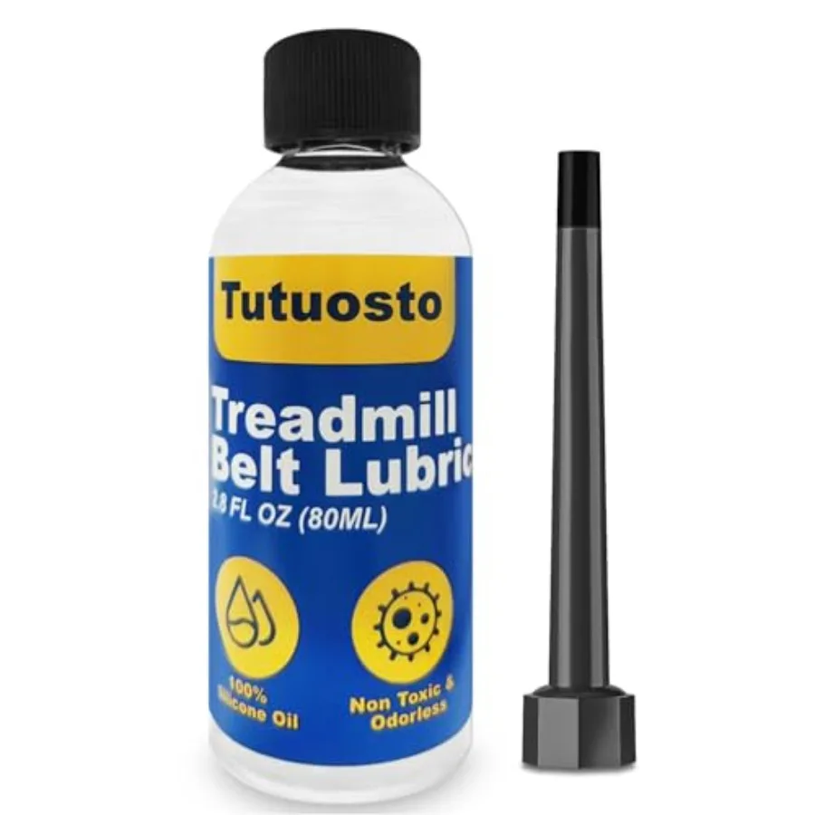 

Treadmill Lubricant for Belt, 100% Silicone Treadmill Belt Lubricant, Treadmill Lubricant Kit, with Precision Screw Cap, Viscos