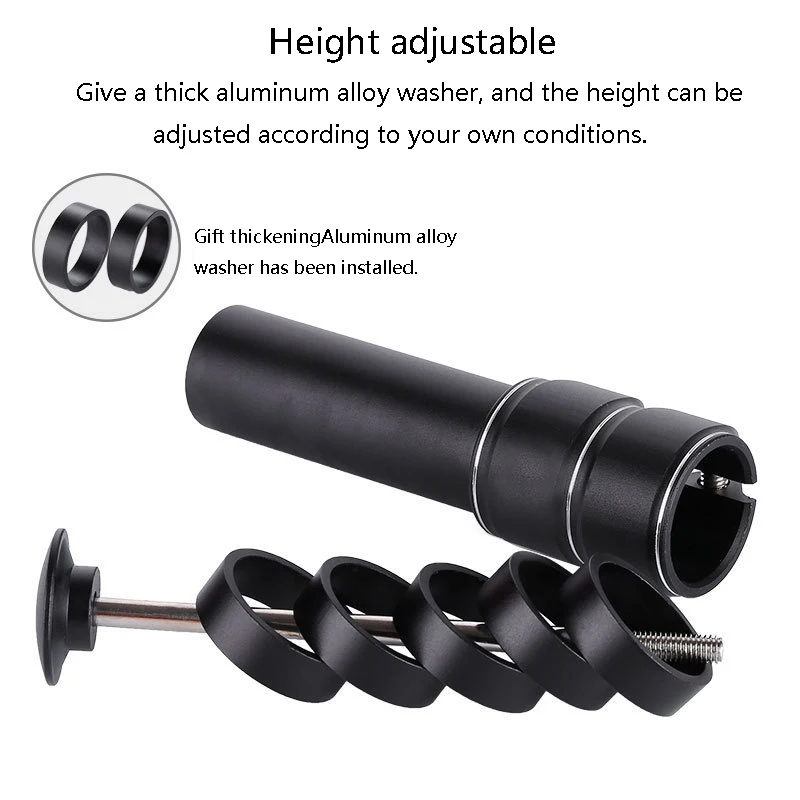 New 1PC Bike Stem Fork Bicycle Handlebar Extension Riser Rise Up Bicycle Adapter Durable Power Mountain Cycling Part