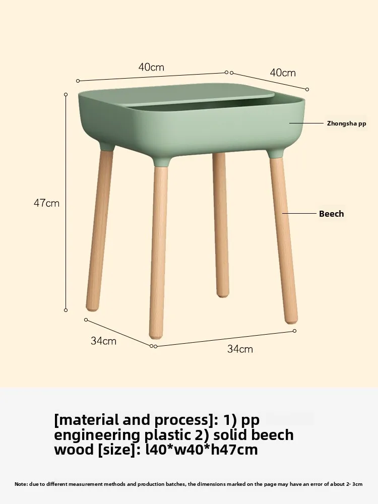 طاولة جانبية صغيرة بسيطة وحديثة من الشمال لغرفة المعيشة طاولة قهوة صغيرة إبداعية لغرفة النوم طاولة تخزين صغيرة بجانب السرير للاحتفال بالإنترنت #6