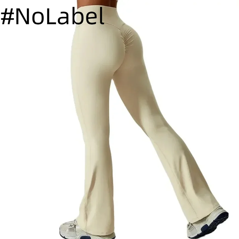 NoneLabelCollection Women Yoga Flare Pants Tight Hip Lifting Dance High Waist Leggings Sweatpants Gym Running Breathable Fitness