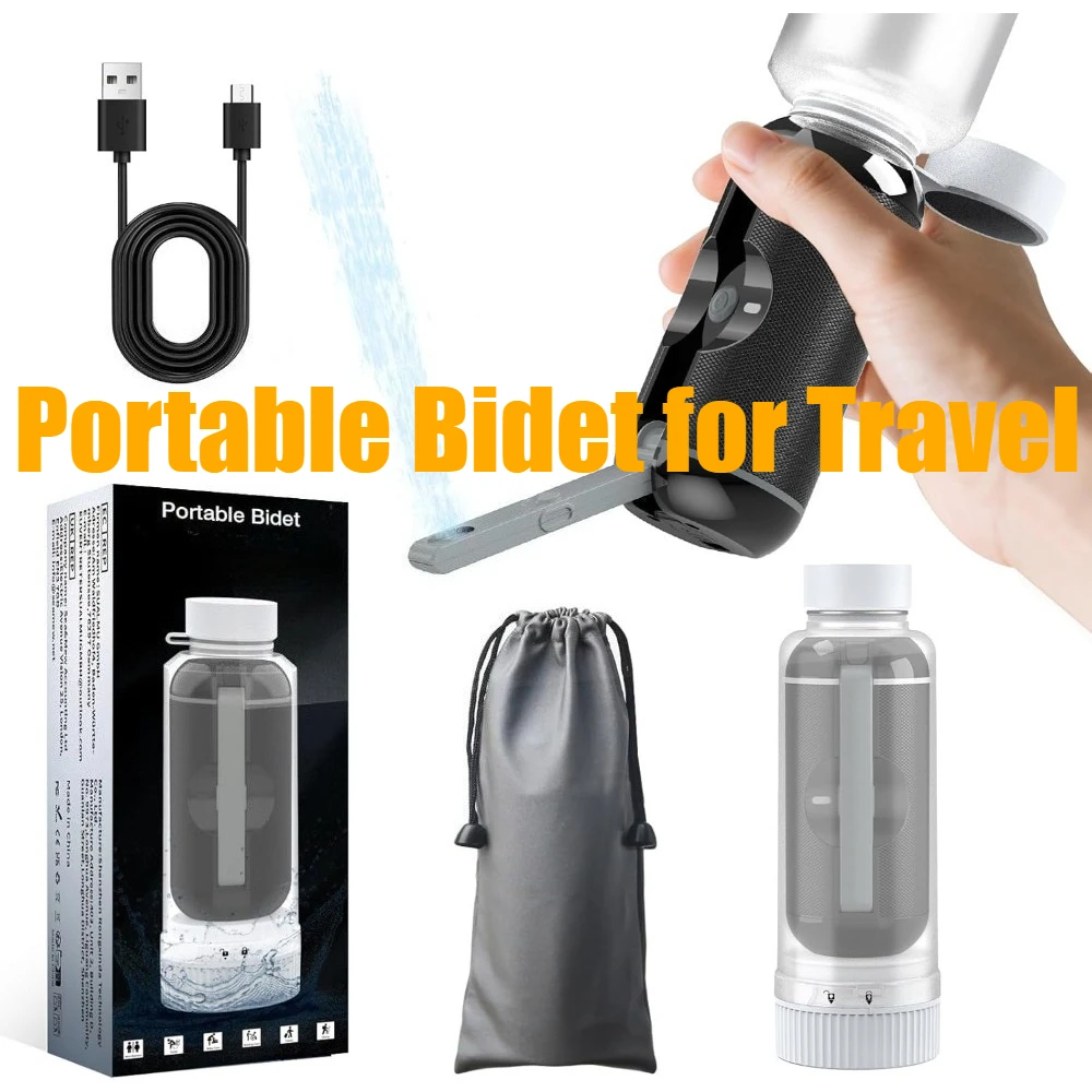 

Портативное биде для путешествий, перезаряжаемое ручное биде для путешествий, распылитель режимов давления, чистка гигиены, уход за послеродовой/бойником