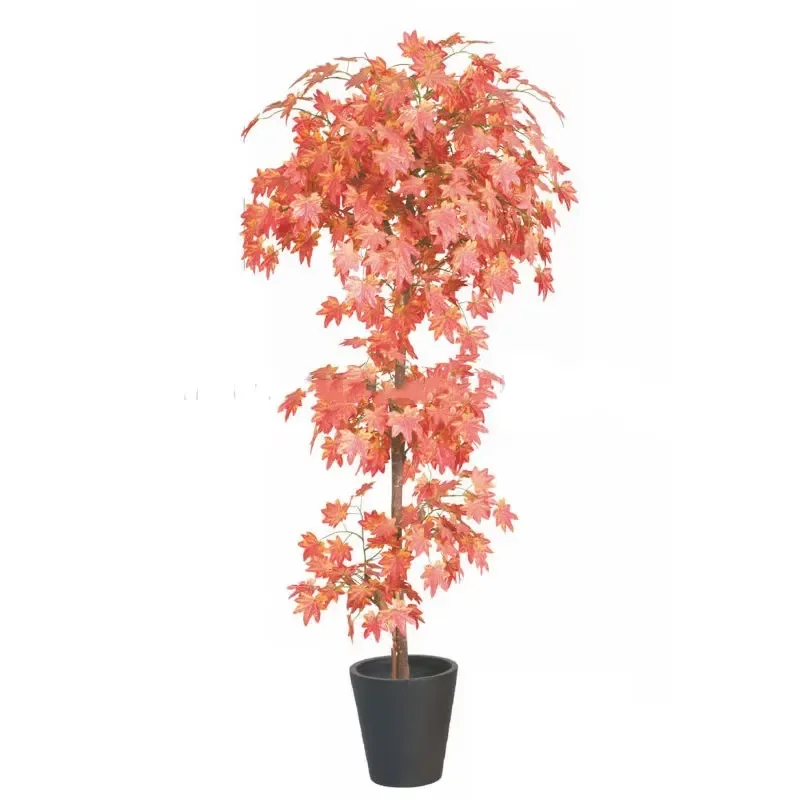 Artificial Maple Plant Plastic Tree for Red Japanese Maple Table Tree