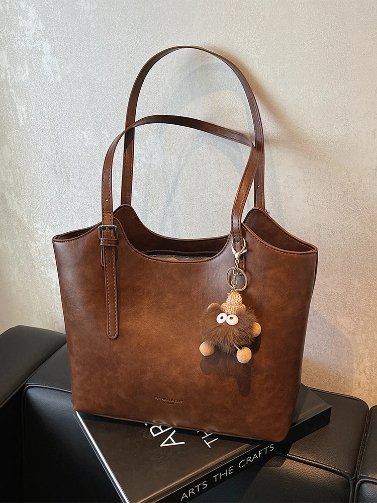 

Vintage PU Leather Boston Women Small Handbag and Purse Fashion Designer Crossbody Bag Female Casual Travel Tote Shoulder Bag