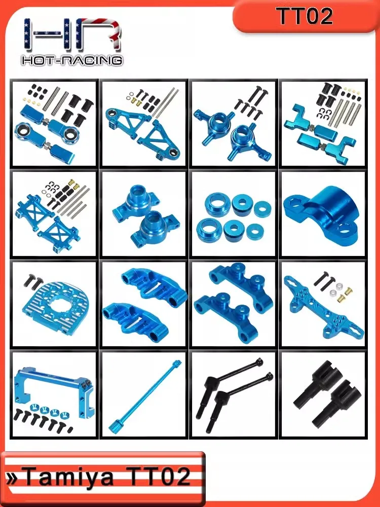 HR Aluminum Upgraded Parts for Tamiya TT02