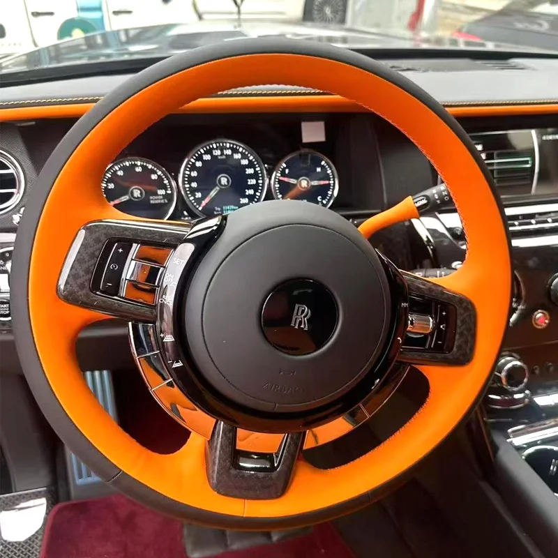 for-rolls-royce-culinan-ghost-series-ii-2014-2025-hand-stitched-interior-orange-leather-car-steering-wheel-cover