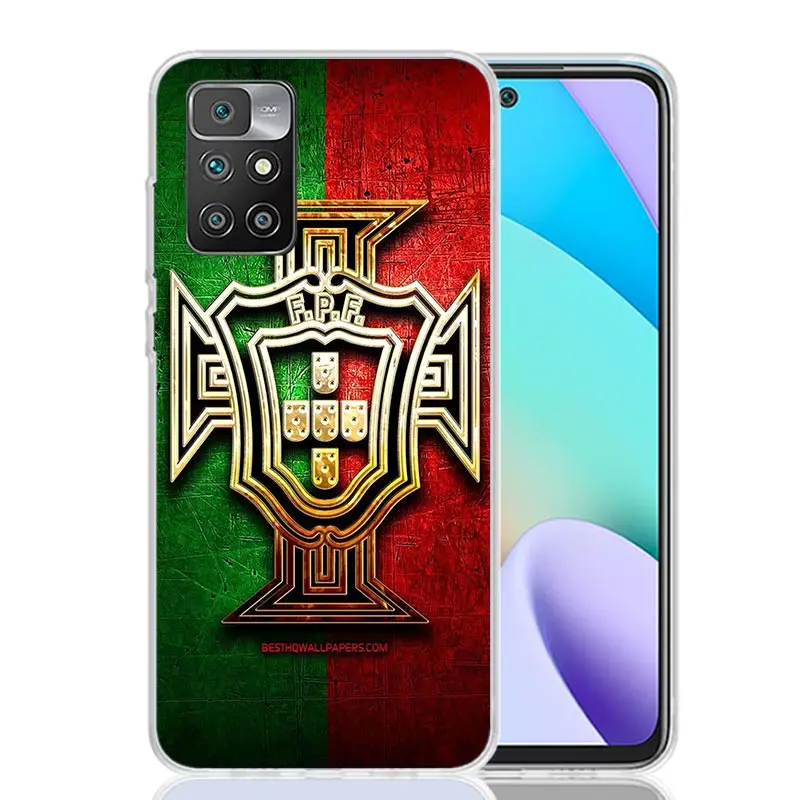 Portugal Flag Portuguese Phone Case For Xiaomi 12C 12 10C 10 10A 9C 9 9A 9T 8A 8 7A 7 6A 6 Pro S2 K70 K60 K40 K20 Art Coque Capa