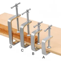 G-shaped Clamp Woodworking G-type Fixture Flat Steel Board Clamps Carpentry Strong F-clip C-shaped Rocker DIY Fixing Clips