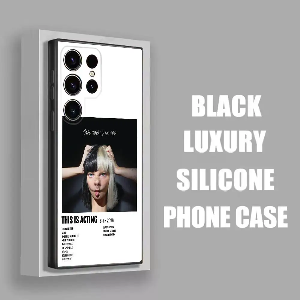 เคสโทรศัพท์ S-Sia Music Saturday Church สำหรับ Samsung S22,S24,S20,S25,S23,S30,S21,Ultra,Plus,5G,Fe,Lite สีดำ