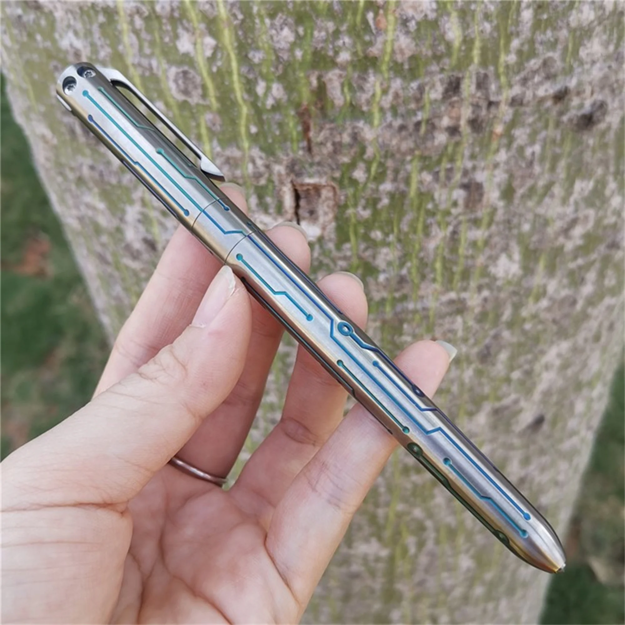 Titanium alloy Signature Pen Tactical Pen with Tungsten steel Head EDC Window Breaker  Outdoor Mutifunction Tool