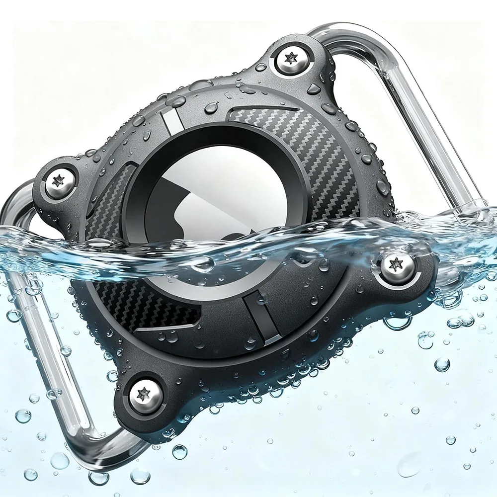 

Держатель для ошейника для собак Airtag Водонепроницаемый чехол для ошейника Airtag со съемной металлической петлей Легкий вес подходит для Apple Airtags