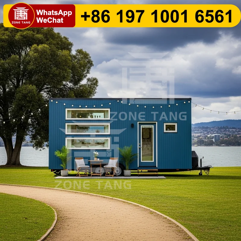 

Tiny House Container Home Convenient Mobile Home Manufactured Homes Earthquake Resistant Mobile Office Waterproof Flat Pack Home