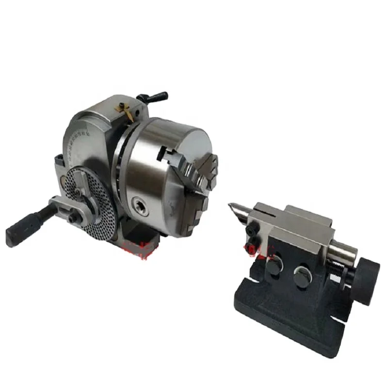 

BS-0-4 INCH Dividing Head Semi-Universal Milling Machine 3-Jaw Chuck Tailstock Dividing Plate Dividing Head