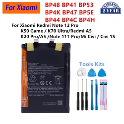 BP48 BP41 BP53 BP4K BP47 BP5E BP44 BP4C BP4H Battery For Xiaomi Redmi Note 11T 12 Pro /K50 /K20 Pro/A5 /K70 Ultra Batteries