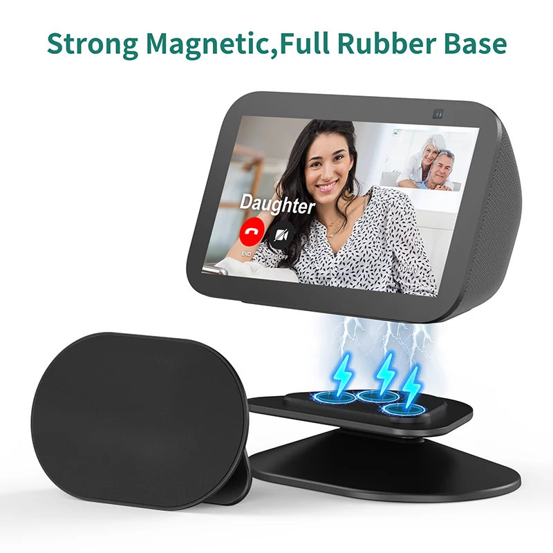 PlusAcc-حامل مغناطيسي لعرض صدى 5 ، 3rd Gen ، إمالة دوارة ، وظيفة قابلة للتعديل للحصول على رؤية جيدة ، زاوية الكاميرا