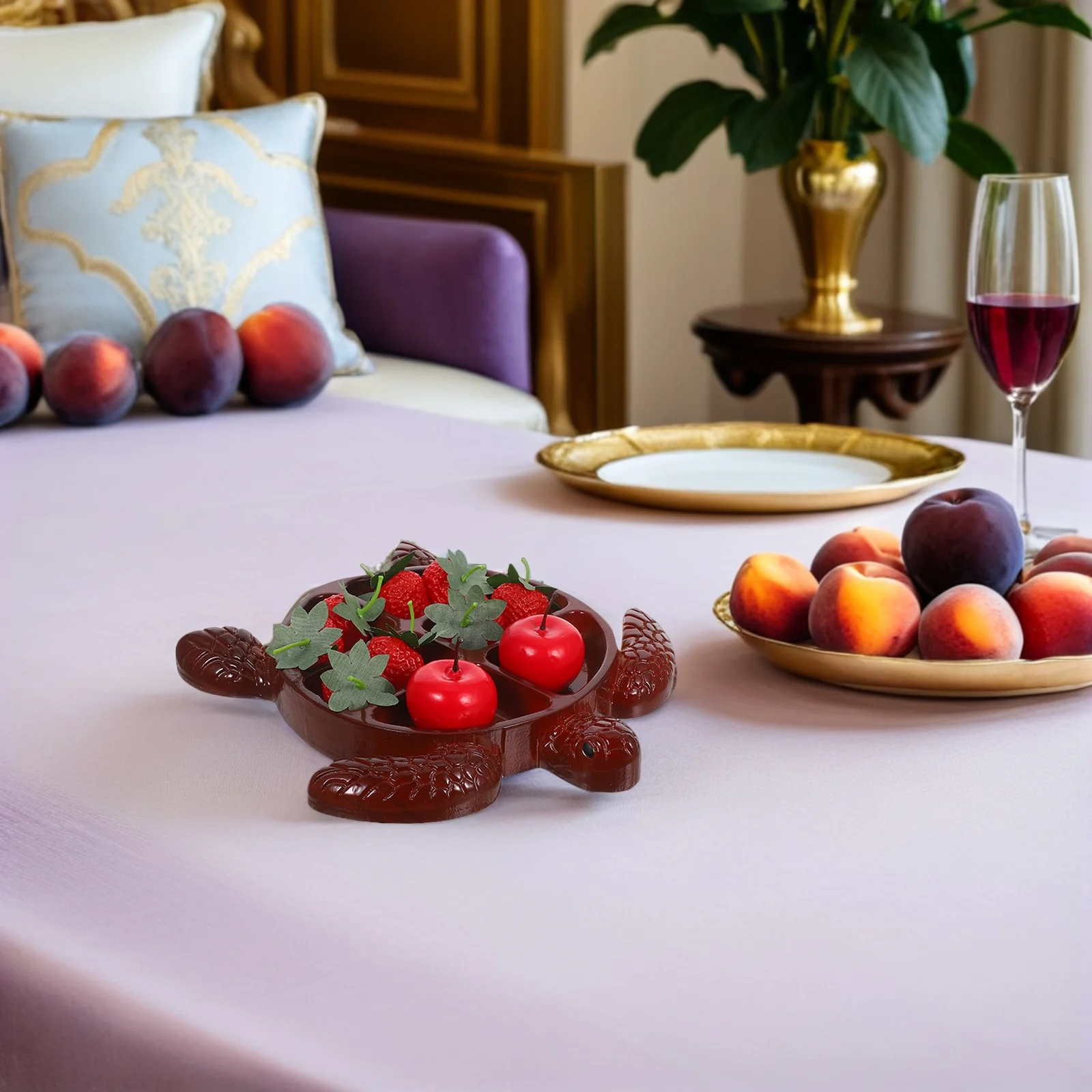 

Wood Serving Tray Sea Turtle Shaped Charcuterie Board For Party Snack Fruit Appetizer Cheese Dessert Dish Kitchen