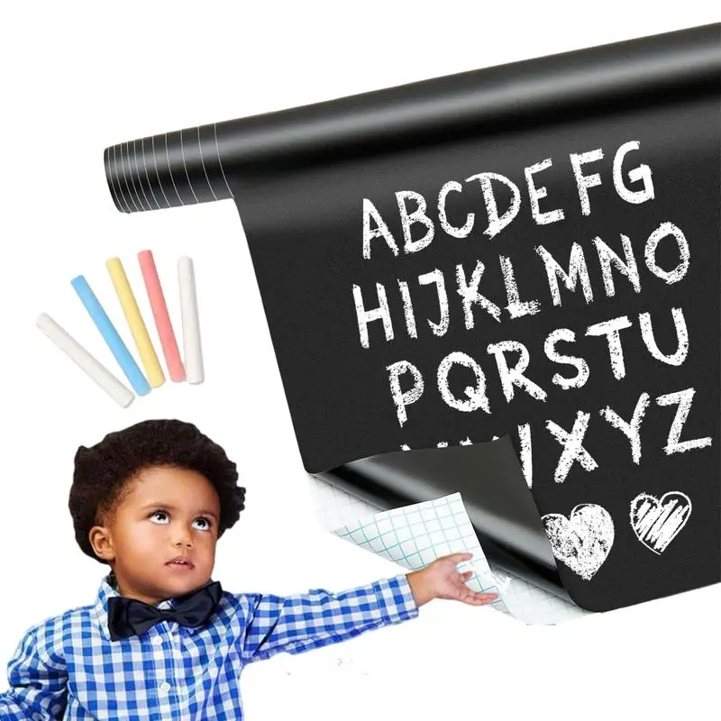 Black Chalk Sticker Large Chalkboard Sticker Adhesive Self Adhesive Chalk Board Wall Sticker For Classroom Display Living Rooms