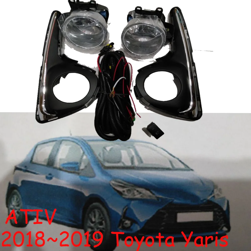 Car Bumper Lamp Headlight For Toyota Yaris Fog Light ATIV Swith ON/OFF 2018 2019 Car Accessories Daylight Yaris L Fog Lamp