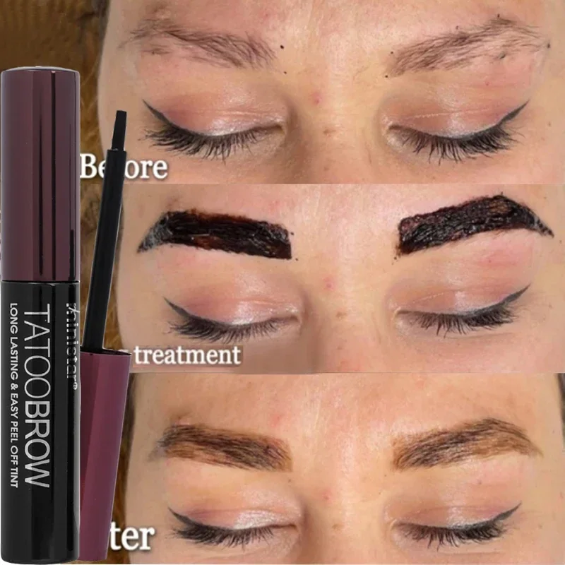 Peel-off Eyebrow Tearing Eyebrow Gel Tattoo Longlasting Liquid Dyeing Eyebrow Cream Tint Semi-permanent Waterproof Beauty Makeup