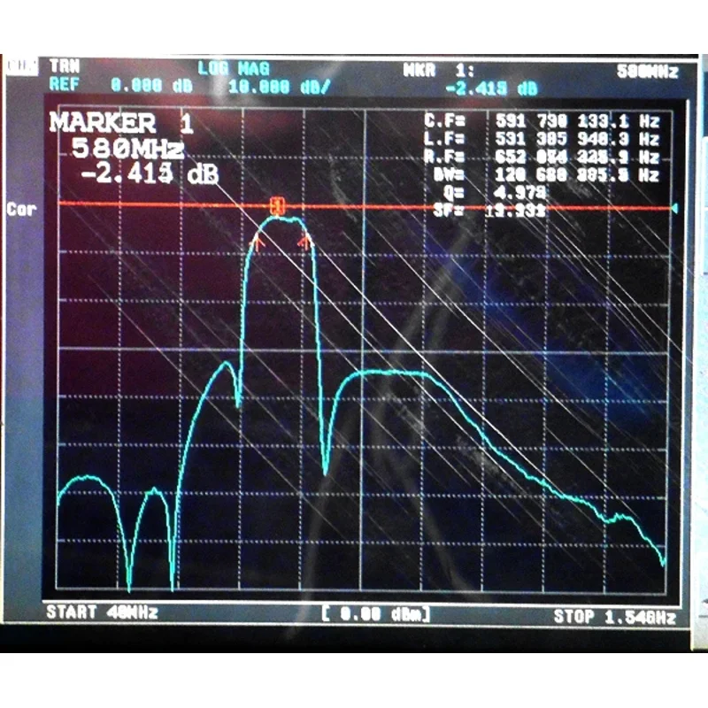 540-620mhz UHF band pass filter, SMA interface