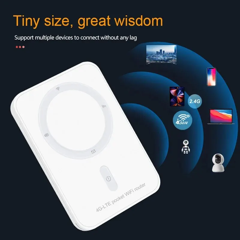 DBIT Lte Router Portable Modem 4G Wifi SIM Card Wireless Hotspot Wifi Router Plug and Play Supports Multi-Device Connections