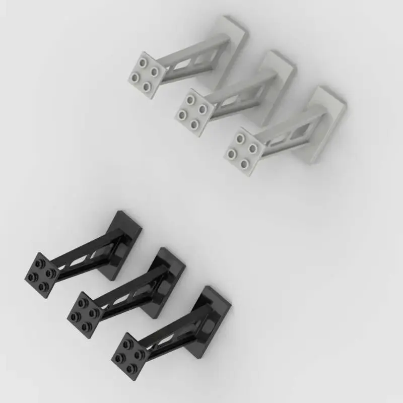10pcs 4476 Support 2x4x5 Inclined Building Blocks Kit 5mm Wide Post Bracket Bricks Particle Toys Children Kid Birthday Gift