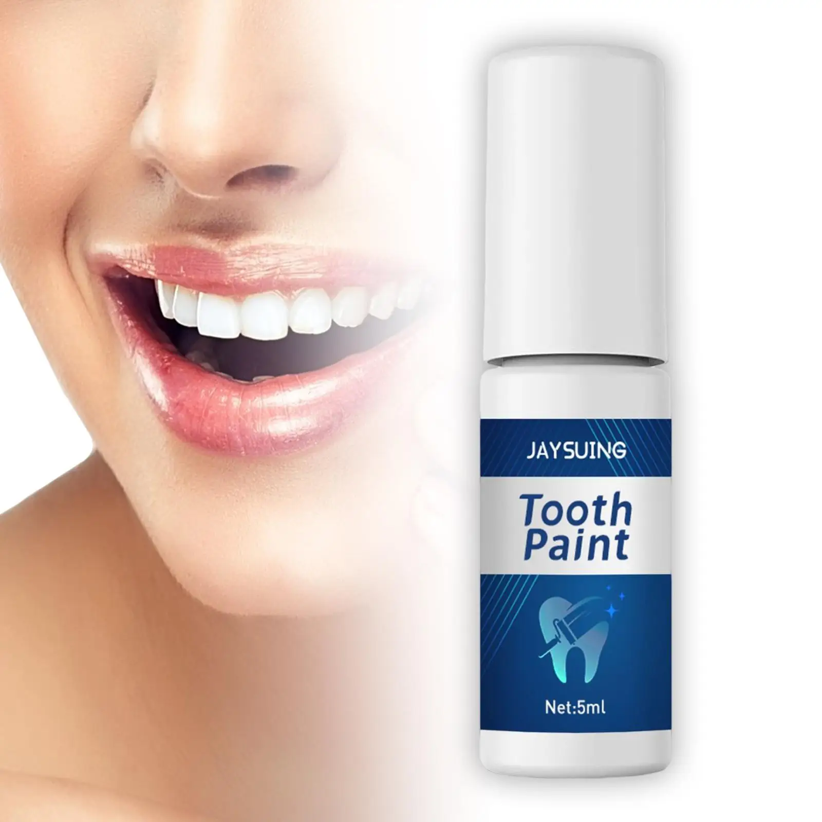 Tooth Whitening Paint Brightening Reduce Yellowing Easy to Use Polish