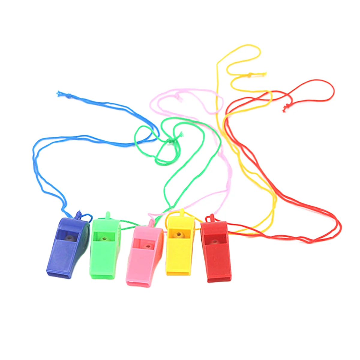 50 Pcs Party Whistles Bulk Kids Toys Kidcraft Playset Sports Training Necklace Fan