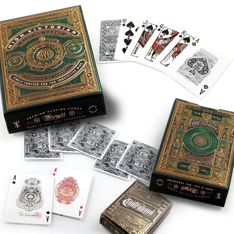 Theory11 High Victorian Playing Cards Green Victoria Deck Poker Collection ความบันเทิง