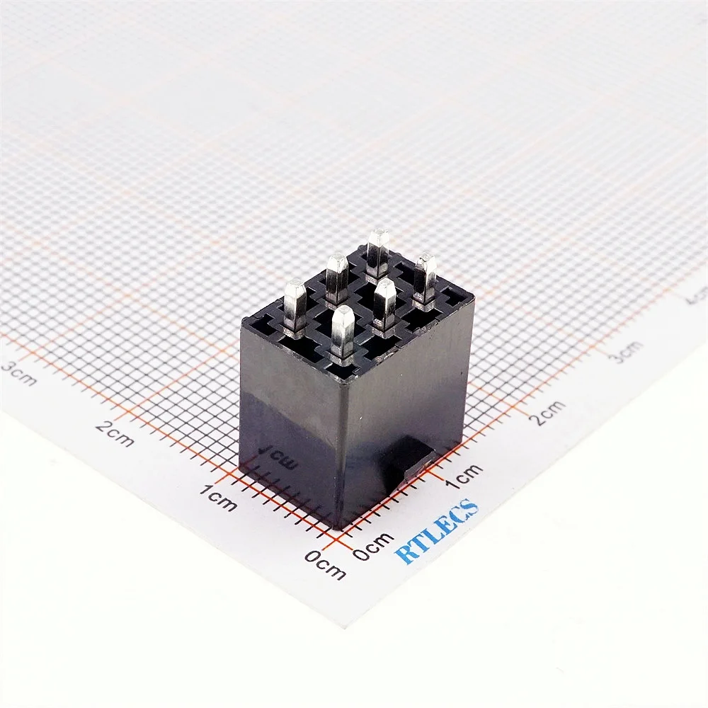 10 Pcs 4.2 MM 6 Pin Header Male 0.165\