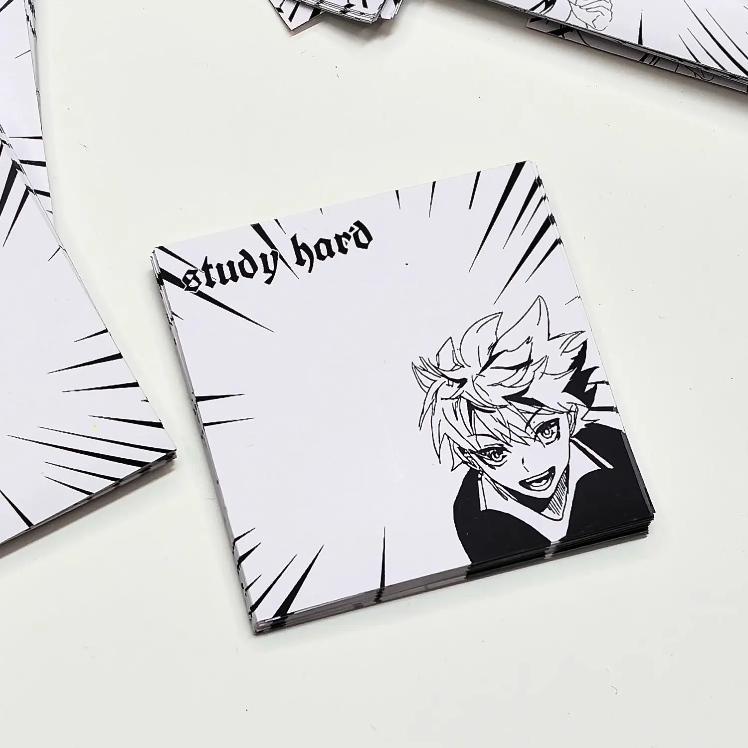 Haikyuu Cartoon Notebook Cartoon Paper Book Notepad Memo Note No Sticky Student Hinata Study Supplies promemoria cancelleria regalo