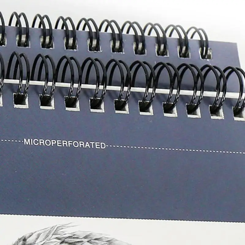 دفتر رسم حلزوني للأطفال ، لوح ورقي للرسم الفني ، لوازم فنية ، دفتر رسم علوي ، 50 ورقة ، 8x12in ، 21x30cm