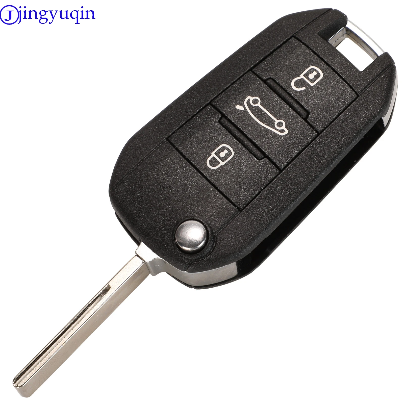 jingyuqin Remote Car Key For Peugeot 208 2008 301 308 508 5008 For Citroen C-Elysee C4-Cactus 433.92MHz ID46 PCF7941 Chip