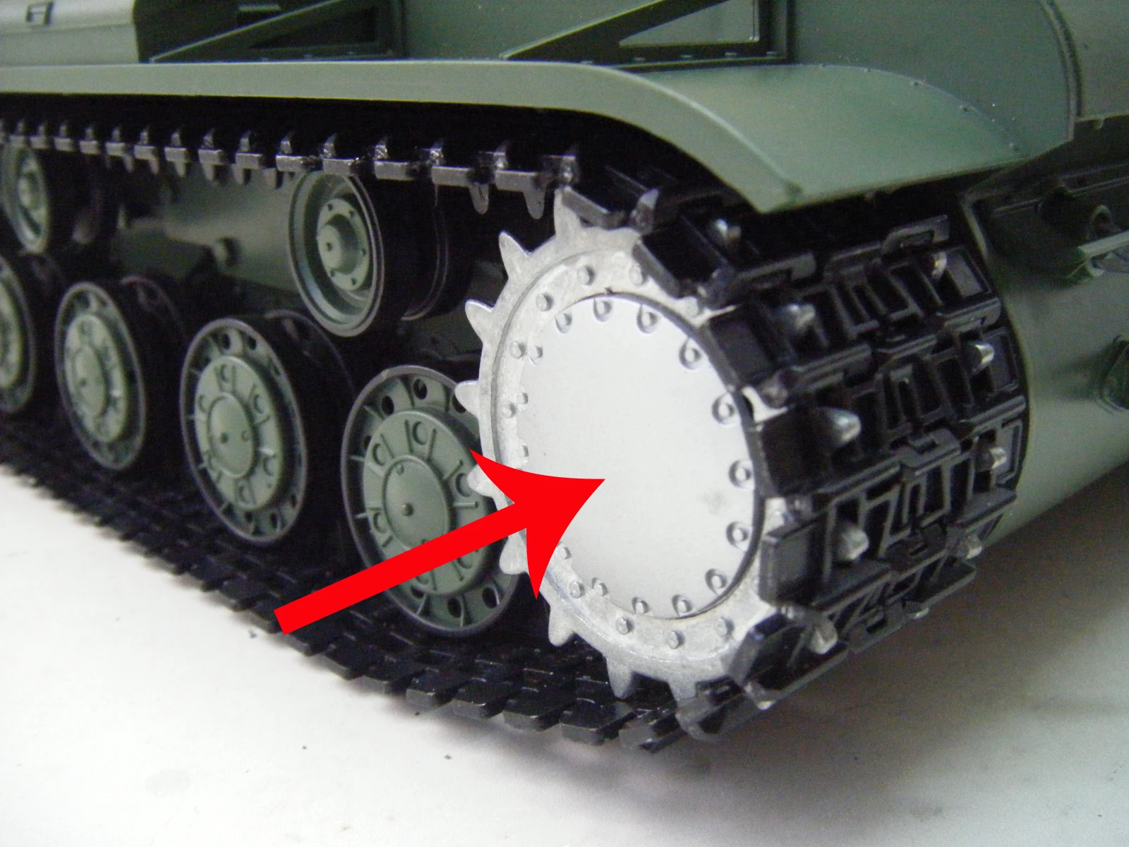 Parte Mato Metal rc in 3878-1 copriruota serbatoio rc per serbatoio KV-1 russo 1/16 1:16 RC