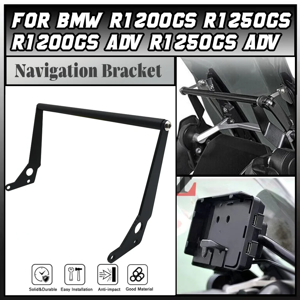 

GPS Phone Navigation Bracket Front Bar Holder Mount Stand For BMW R1200GS R1250GS LC Adventure R 1200 1250 GS ADV 2014-2022 2023