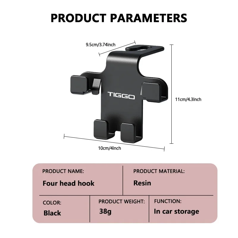 Auto Space‑Saving Multifunctional Seat Backrest Hook for Chery Tiggo 9 8 Pro Omoda C5 Jaecoo J7 J8 Car Interior Organizer Fittin