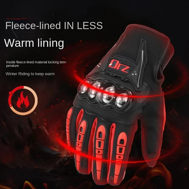 ORZ Motorcycle Gloves Riding Gloves Four Seasons Safety Comfort Extreme Sports Protection Outdoor Competition Driving Glove