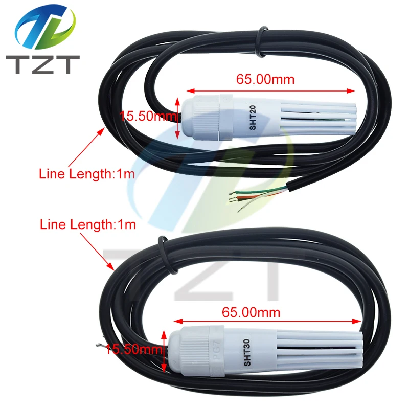 SHT20 SHT30 Temperature and Humidity Sensors Module no waterproof probe RS485 RS 485 Modbus RTU Indoor Detection & Acquisition